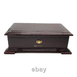 ORPHEUS SANKYO 50 note wood Music Box Hymne à l'amour Hymn to Love / Edelweiss