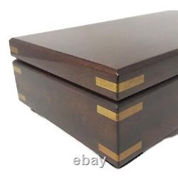 ORPHEUS SANKYO 50 note wood Music Box The Blue Danube Invitation to the dance