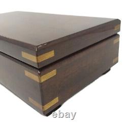 ORPHEUS SANKYO 50 note wood Music Box The Blue Danube Invitation to the dance