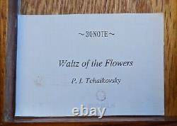 ORPHEUS Sankyo Wood 30 Note Music Box, Waltz of the Flowers, FREE SHIPPING