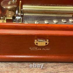 ORPHEUS Wooden Music Box 50-Note Model EX202F Tunes F95 With Box