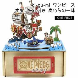 One Piece Straw Hat Pirates with Music Box Azone 3D Puzzle Wooden Art ki-gu-mi