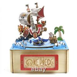 One Piece Straw Hat Pirates with Music Box Azone 3D Puzzle Wooden Art ki-gu-mi