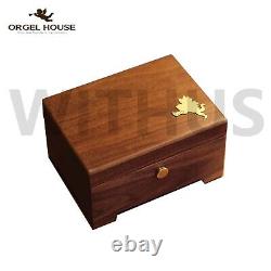 Orgel House Mr. Sunshine Green Sleeves Wooden Music Box Orgel Tracking