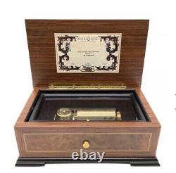 Original Reuge Sainte Croix Wood Music Box Switzerland Mozart