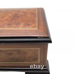 Original Reuge Sainte Croix Wood Music Box Switzerland Mozart