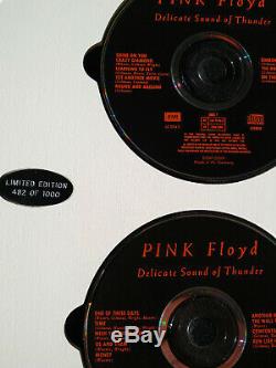 PINK FLOYD, DAVID GILMOUR, DELICATE SOUND OF THUNDER Wood Box Set LIMITED EDITION