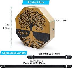 POGOLAB Cajón Drum Box with Snare and Bass Tone for Acoustic Music, Portable
