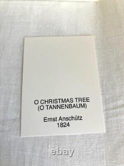 PRADA Music Box White Wooden O Christmas Tree O Tannenbaum 16 x 10 cm USED/MINT