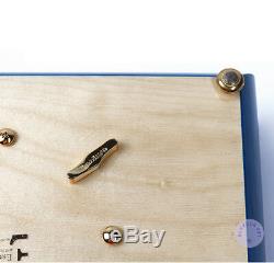 Play 3 Melodies (by Joe Hisaishi) 50 Note Italy Inlaid Wood Sankyo Music Box