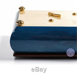 Play 3 Melodies (by Joe Hisaishi) 50 Note Italy Inlaid Wood Sankyo Music Box