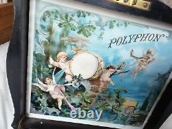 Polyphon, victorian music box, beautiful working order and sound with 20 discs