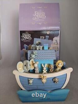 Precious Moments Noah's Ark 1991 ENESCO Wooden Action Music Box Musical 623105