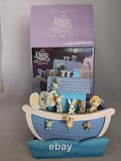 Precious Moments Noah's Ark 1991 ENESCO Wooden Action Music Box Musical 623105