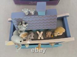 Precious Moments Noah's Ark 1991 ENESCO Wooden Action Music Box Musical 623105