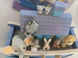 Precious Moments Noah's Ark 1991 ENESCO Wooden Action Music Box Musical 623105