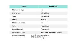 Professional 13 Notes, Sur Peti, Shruti Box Double Bellow TeakWood Musical