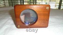 RARE Kaleidoscope Music Box Wood AUTOMATIC Windup Vintage