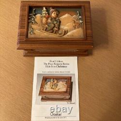 REUGE Music Box 36 Valve ANRI Hummel Christmas Total wood carving Used F/S