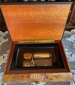 REUGE Music box 36 note Love Rides on Wings Overhauled Wood Used Excellent