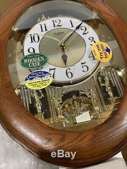RHYTHM MUSICAL Move WALL CLOCK With 18 MELODIES, 4MH852WD06 New In Box