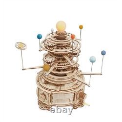 ROKR 3D Wooden Puzzle Mechanical Music Box LED Model Kit Decor Toy Xmas Gift