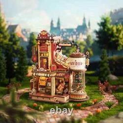 ROKR 3D Wooden Puzzle Music Box Model Kit Christmas Dream Gift Factory Xmas Gift