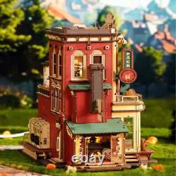 ROKR 3D Wooden Puzzle Music Box Model Kit Christmas Dream Gift Factory Xmas Gift