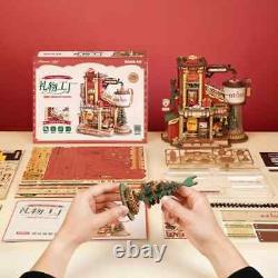 ROKR 3D Wooden Puzzle Music Box Model Kit Christmas Dream Gift Factory Xmas Gift