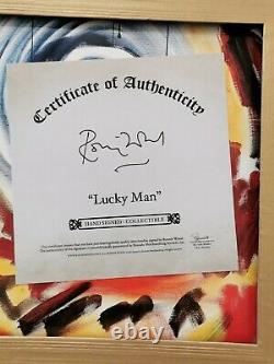 RONNIE WOOD RARE SIGNED LUCKY MAN BOX SET 12 inch ROLLING STONES