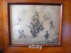 Rare Antique Disc Playing Mahogany Music Box By Regina Plus 25-15.1/2 Discs