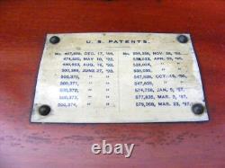 Rare Antique Disc Playing Mahogany Music Box By Regina Plus 25-15.1/2 Discs