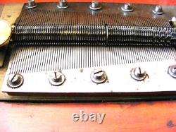 Rare Antique Disc Playing Mahogany Music Box By Regina Plus 25-15.1/2 Discs