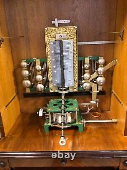 Rare Antique Kalliope Upright Disc Music Box- 12 Bells! Coin Operated