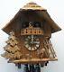Rare Black Forest Music Dancers Mountain Chalet Cuckoo Clock In Original Box