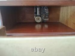Rare Collectible Sankyo Vintage Wooden Jewellery Musical Box Armoire Cabinet