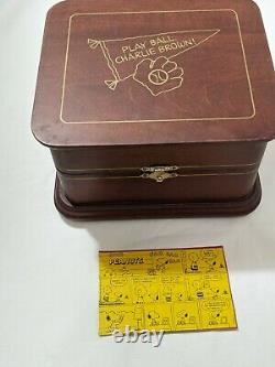 Rare Danbury Mint Play Ball, Charlie Brown Music Box