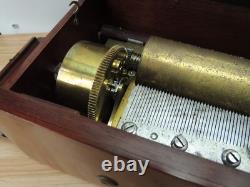 Rare Early 19C Walnut Nicole Freres 8 Air Music Box