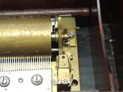 Rare Early 19C Walnut Nicole Freres 8 Air Music Box