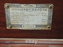 Rare Early 19C Walnut Nicole Freres 8 Air Music Box