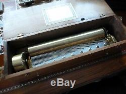 Rare Key Wind Cylinder Music Box