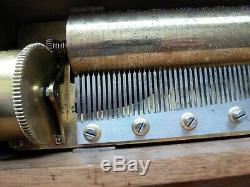 Rare Key Wind Cylinder Music Box