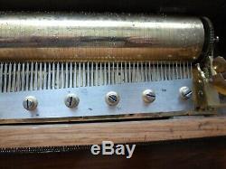 Rare Key Wind Cylinder Music Box