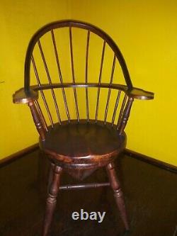Rare Miniature Early American Style Windsor (Doll) Chair with MusicBox
