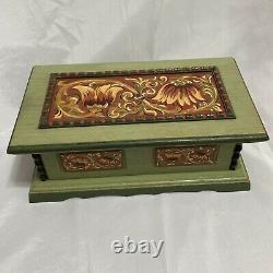 Rare Reuge Wood Music Box The Emperor Waltz Made 1972 Western Germany