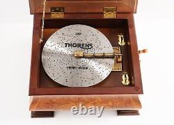 Rare Thorens D-41 Large Music Box Sorrento Wood Inlay Pre Reuge 11 Disc