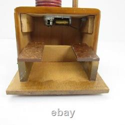 Rare Wurlitzer Music Box Wood Vintage Retro Mini Jukebox Desk Promo Display