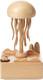 Rechargeable Wooden Jellyfish Music Box, Perfect Home Decorations, Holiday Gifts