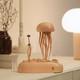 Rechargeable Wooden Jellyfish Music Box, Perfect Home Decorations, Holiday Gifts