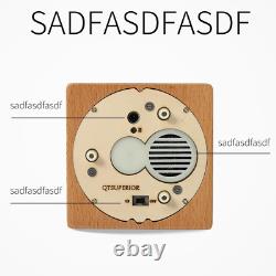 Rechargeable Wooden Jellyfish Music Box, Perfect Home Decorations, Holiday Gifts